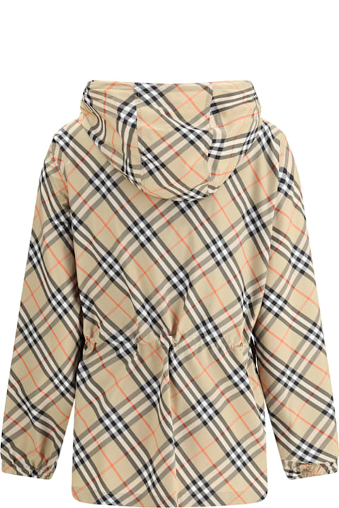 Burberry for Women Burberry Archivio Check Hooded Jacket