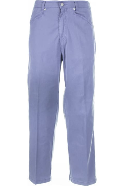 Altea Pants for Men Altea Air Force Blue Linen Trousers