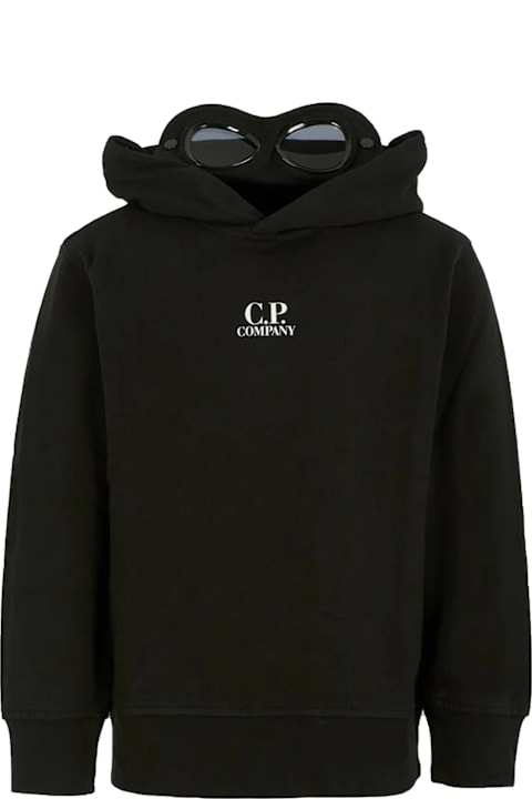 C.P. Company Undersixteen for Men C.P. Company Undersixteen Black Sweatshirt For Boy With Lens