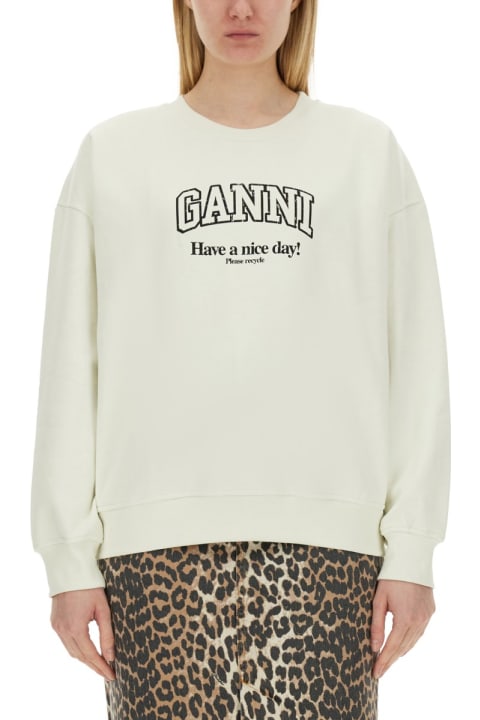 Ganni Fleeces & Tracksuits for Women Ganni Sweatshirt With Logo
