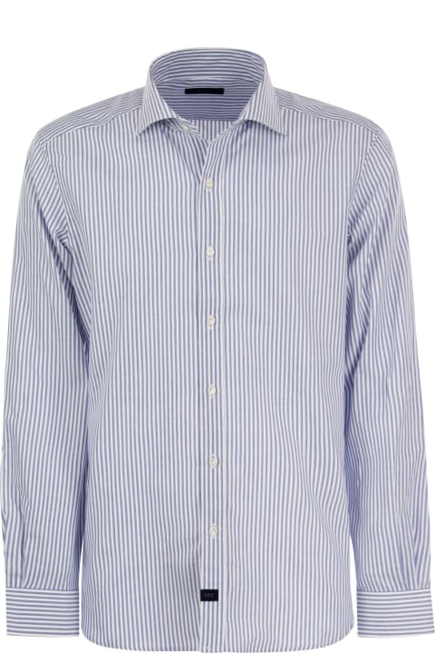Fay Shirts for Men Fay Shirt With French Collar