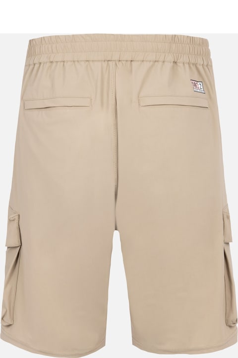 Homeware MC2 Saint Barth Beige Technic Fabric Bermuda Shorts Deck