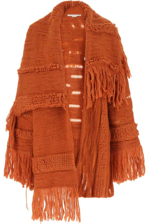 Sweaters for Women Stella McCartney Orange Alpaca Blend Cardigan
