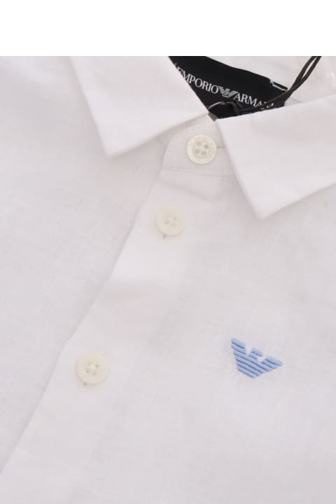 Fashion for Boys Emporio Armani White Shirt With Logo