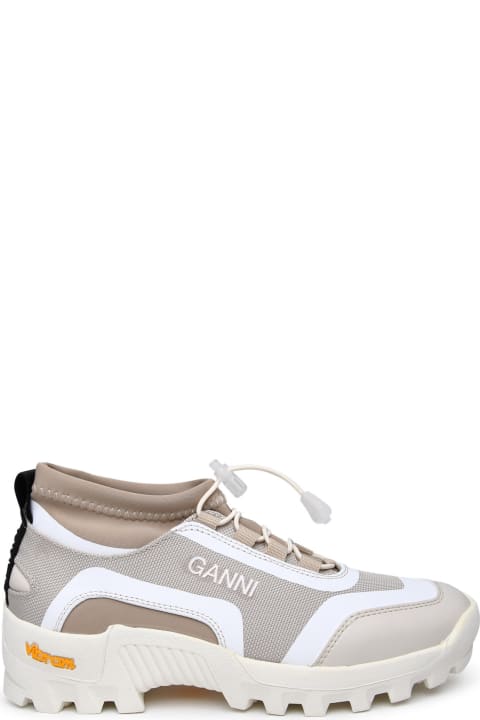 Fashion for Women Ganni Performance Two-tone Recycled Polyester Sneakers