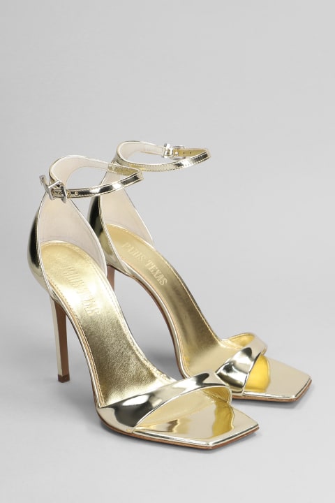 Sandals for Women Paris Texas Sandals In Gold Leather