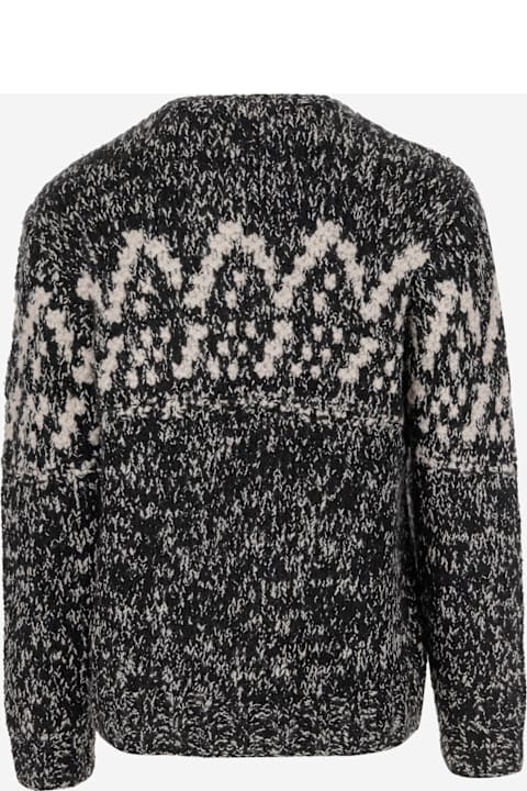 Woolrich for Men Woolrich Geometric Pattern Wool Blend Sweater By Todd Snyder