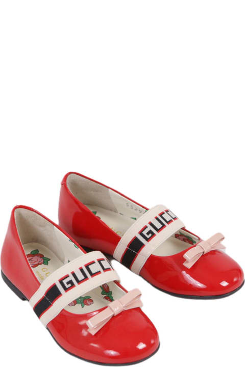 Gucci for Kids Gucci Patent Leather Ballet Flat