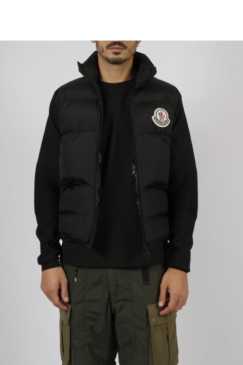 Padded Cotton Cardigan
