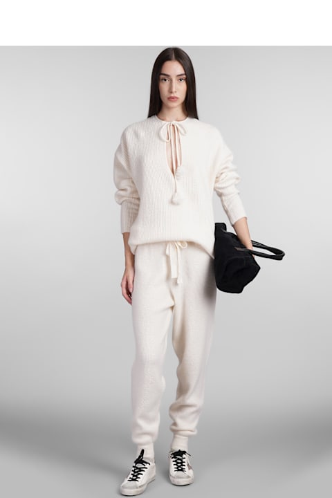 Fleeces & Tracksuits for Women Golden Goose Pants In White Wool