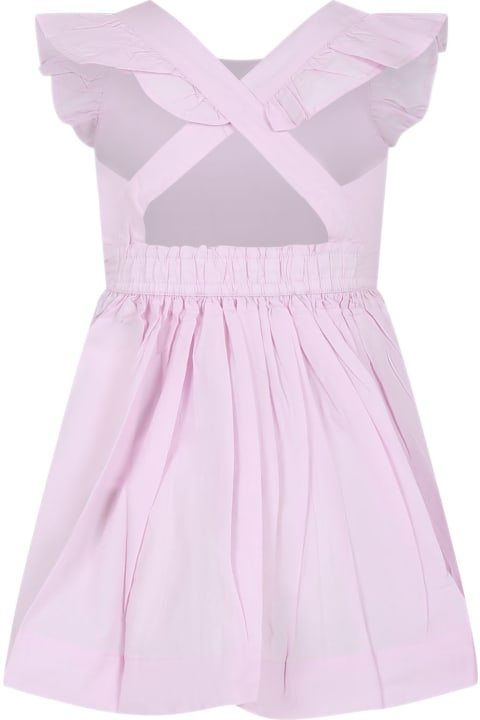 Molo Dresses for Girls Molo Pink Dress For Girl