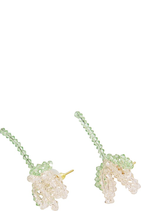 Simone Rocha Earrings for Women Simone Rocha Cluster Crystal Flower Earring