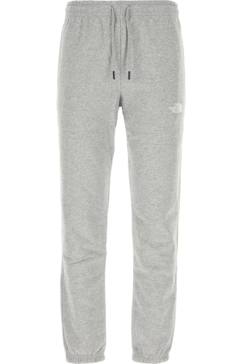 The North Face Fleeces & Tracksuits for Men The North Face Melange Grey Cotton Blend Joggers