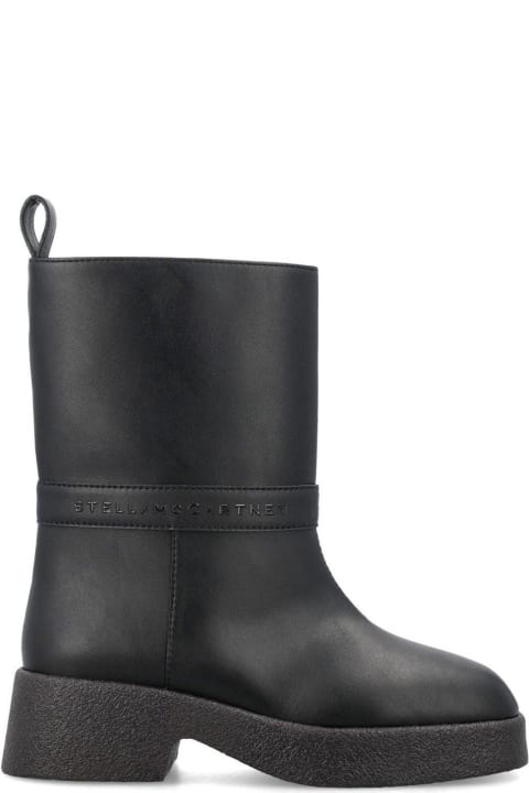 Fashion for Women Stella McCartney Logo Lettering Pull-on Ankle Boots