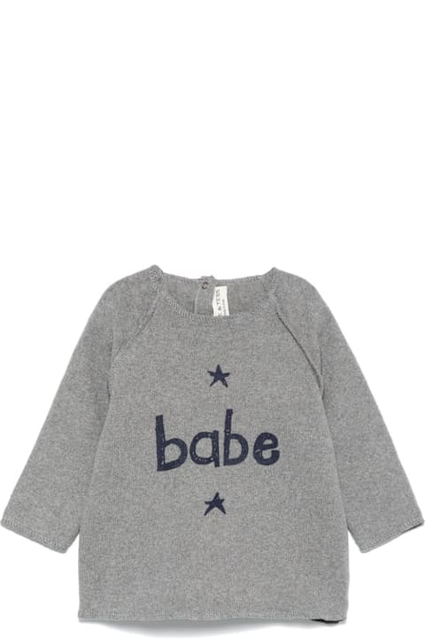 Babe & Tess لـ Kids Babe & Tess Gray Sweater Baby Unisex