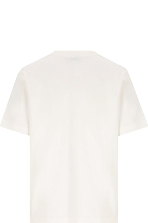 Homeware Burberry Checked Patch Crewneck T-shirt