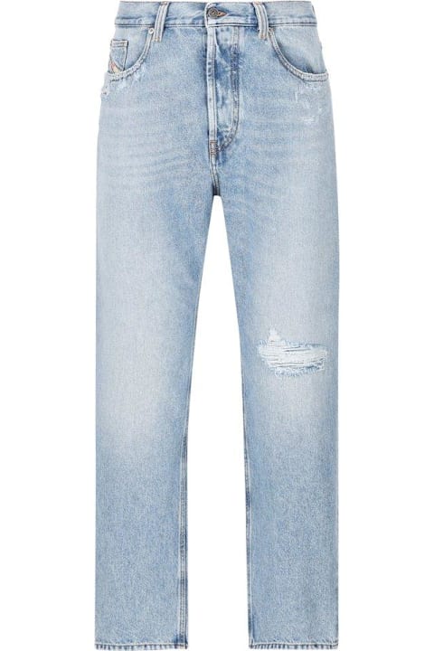 Diesel Jeans for Men Diesel Straight-leg Distressed Jeans