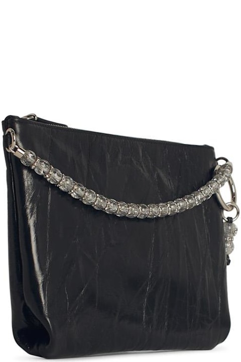 Jimmy Choo Shoulder Bags for Women Jimmy Choo 'callie' Black Leather Bag