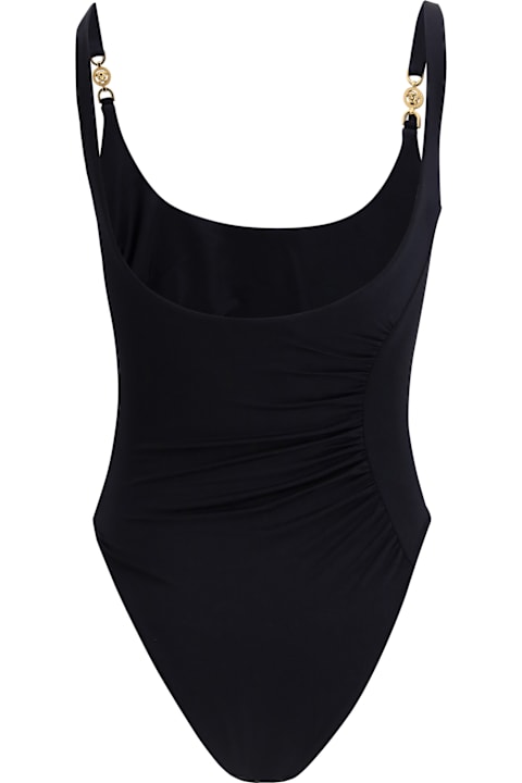 インテリア Versace Medusa 95 Gathered Swimsuit