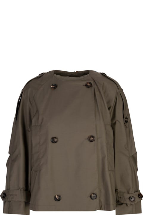 Max Mara Green Jim Trench Coat