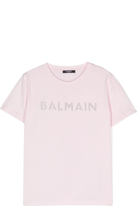 Balmain for Kids Balmain T-shirt Con Logo