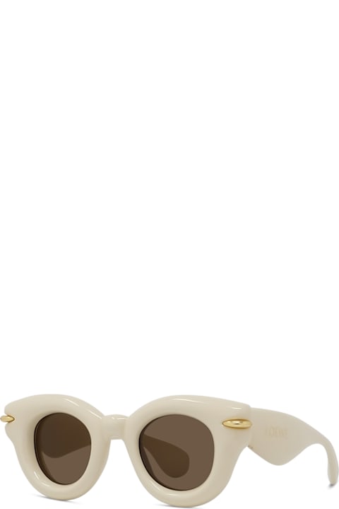 Eyewear for Women Loewe Loewe Lw40118i Signature 25e Crema Lucido Sunglasses