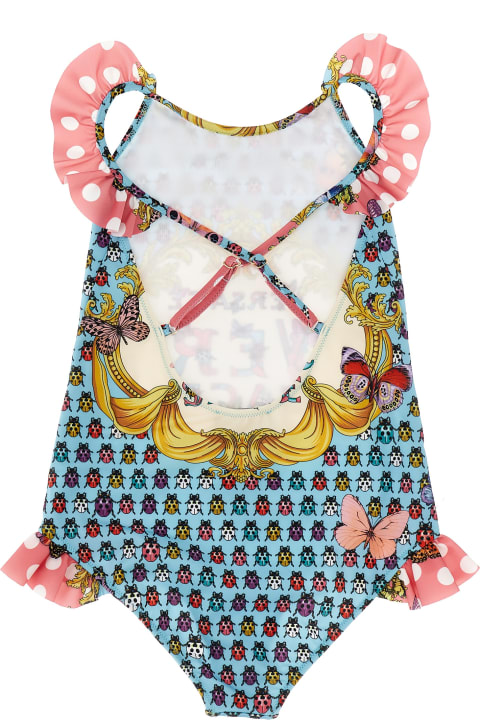 'heritage Butterflies And Ladybugs Kids' One-piece Swimsuit With La Vacanza Capsule
