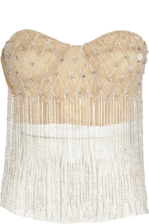Fully Embroidered Tulle Top