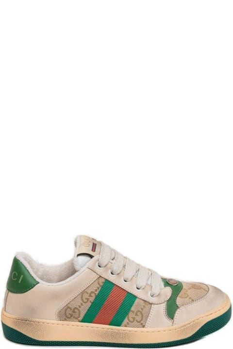 Gucci Shoes for Boys Gucci Screener Lace-up Sneakers