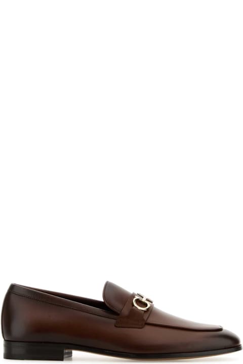 インテリア Ferragamo Brown Leather Balty Loafers