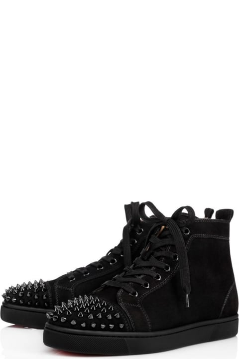 Shoes for Men Christian Louboutin High-top Sneakers In Suede With Spikes