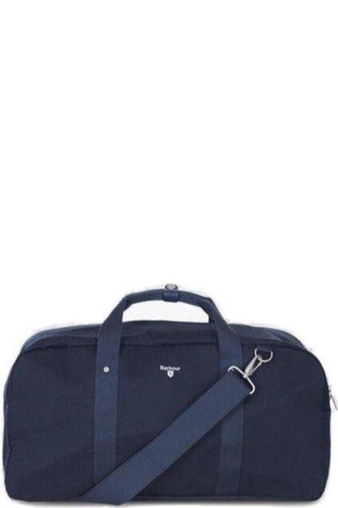 Luggage for Men Barbour Logo Printed Duffle Bag