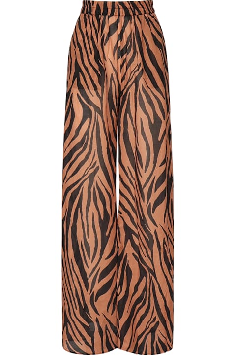 The Andamane for Women The Andamane Wiley Wide Leg Zebra Print Pants