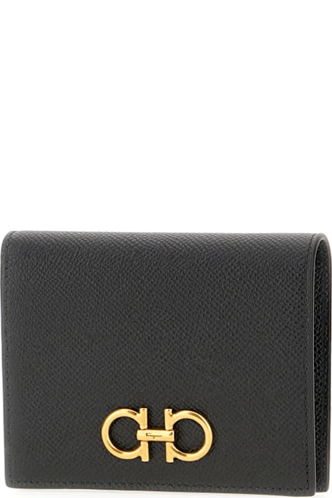 Ferragamo إكسسوارات لـ السيدات Ferragamo Black Leather Wallet