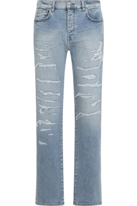 AMIRI for Kids AMIRI Repaired Slim Jeans
