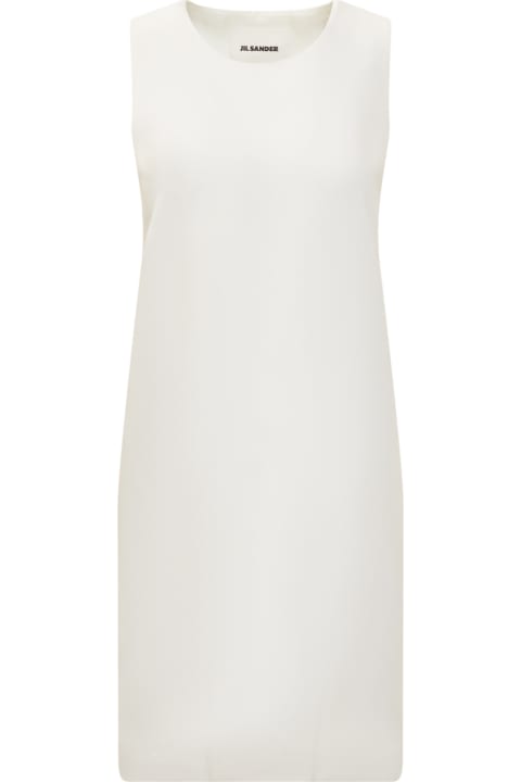 Homeware Jil Sander Round Neck Sleeveless Plain Dress