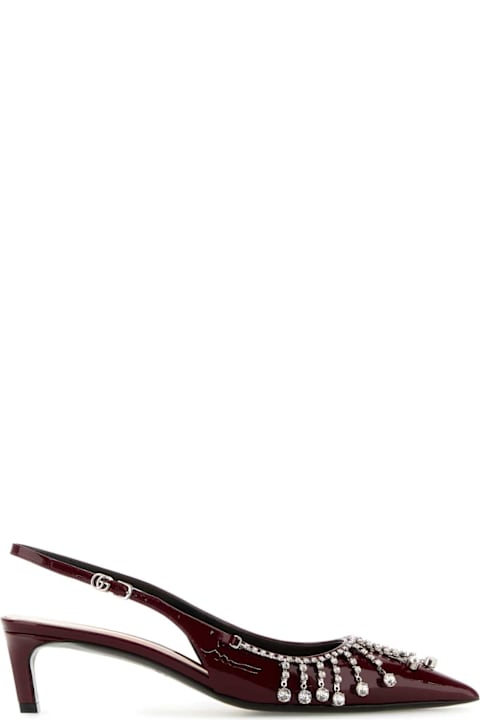 Homeware Gucci Burgundy Leather Pumps