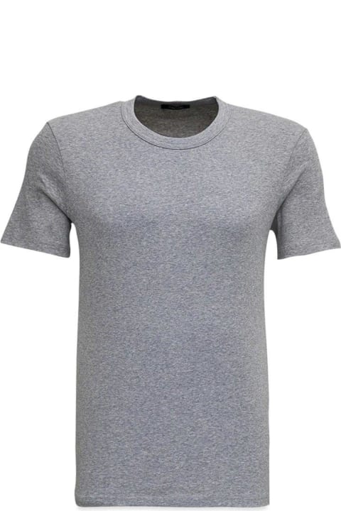 Topwear for Men Tom Ford Short-sleeved Crewneck T-shirt