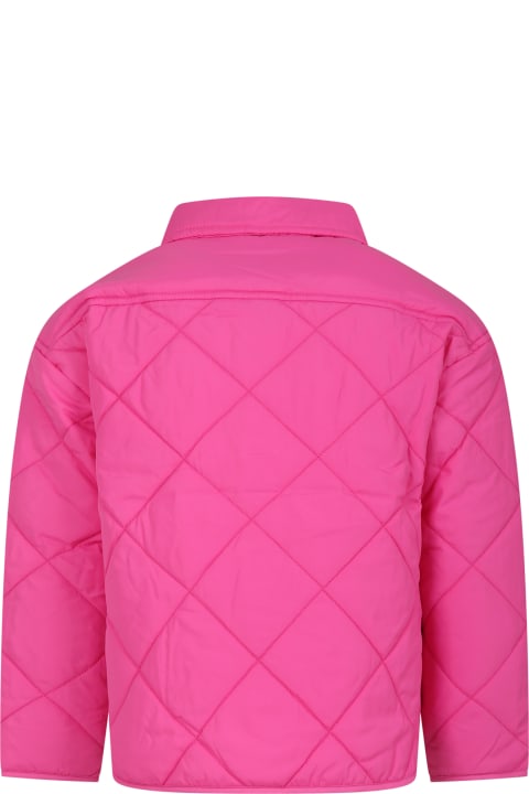 Calvin Klein Coats & Jackets for Girls Calvin Klein Fuchsia Down Jacket For Girl With Logo