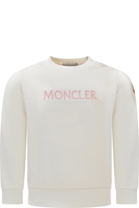 Topwear for Baby Girls Moncler Logo Sweatshirt