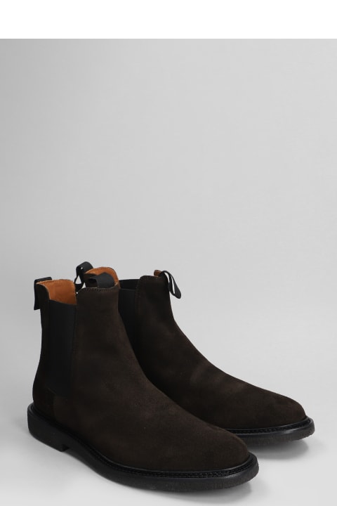 Homeware Common Projects Ankle Boots In Brown Suede