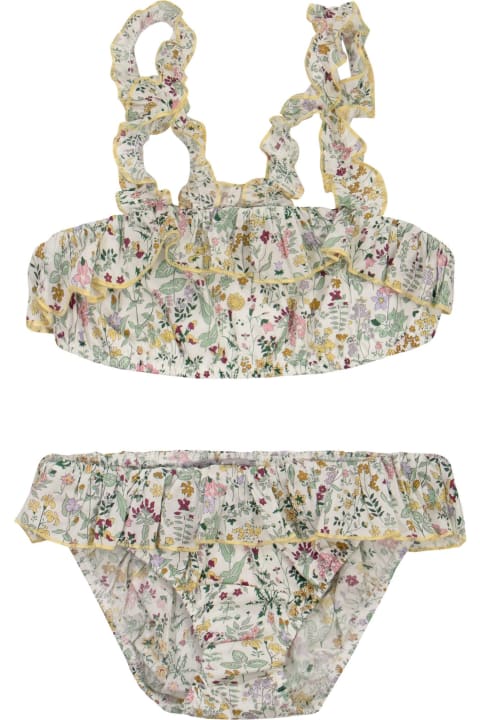 ガールズ Il Gufoの水着 Il Gufo Liberty Fabric Two Piece Swimsuit