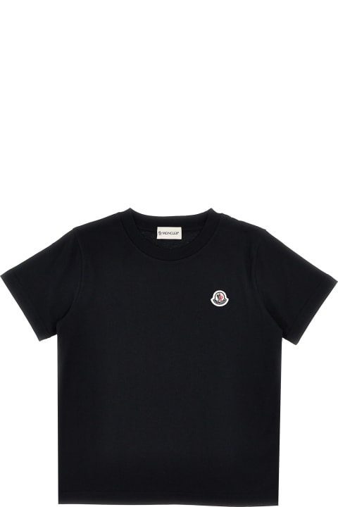 Moncler T-Shirts & Polo Shirts for Girls Moncler Logo Patch T-shirt