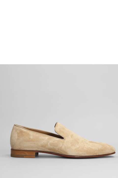 Christian Louboutin for Men Christian Louboutin Dandelion Loafers In Beige Suede