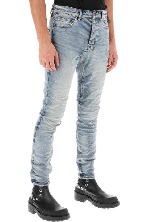 Crinkle-effect Skinny Jeans