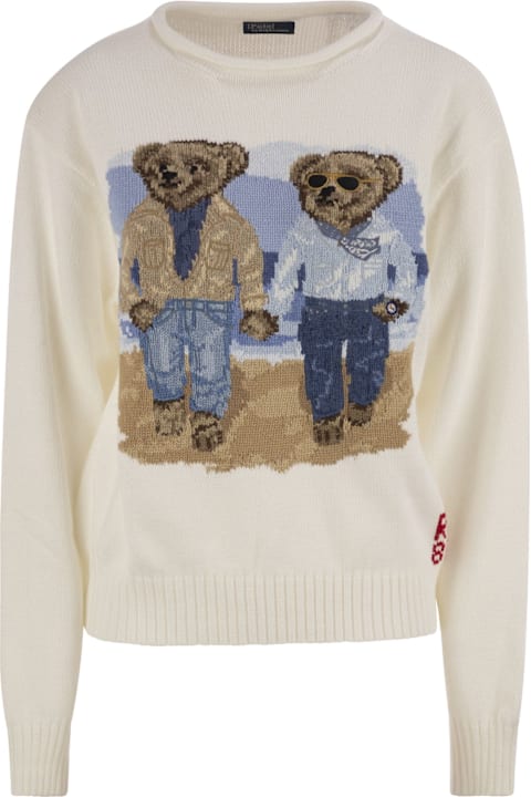 Polo Ralph Lauren Sweaters for Women Polo Ralph Lauren Ralph & Ricky Bear Jersey