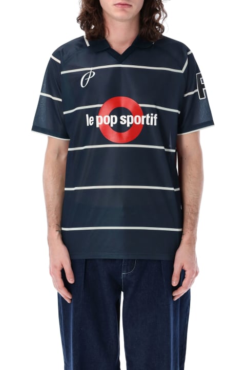 メンズ Pop Trading Companyのトップス Pop Trading Company Pop Striped Sportif Short Sleeves T-shirt