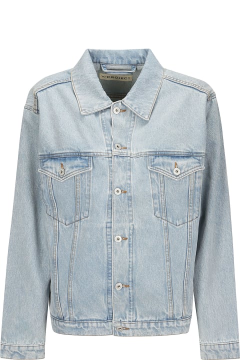 Y/Project Coats & Jackets for Women Y/Project Evergreen Wire Denim Jacket