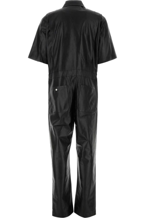 Fleeces & Tracksuits for Women Givenchy Black Leather Jumpsuit