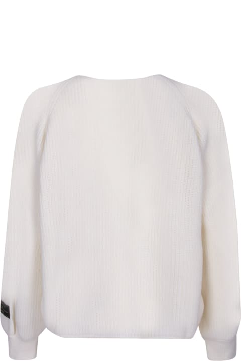MSGM for Women MSGM Knot Detail White Sweater